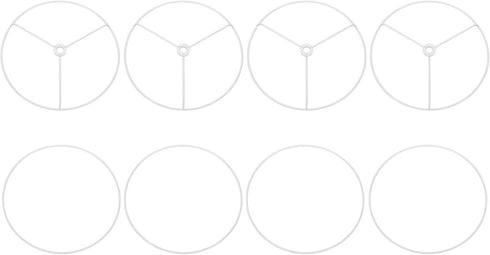 PATIKIL 7.9 Inch Lamp Shade Ring, 4 Set Metal Lamp Shade Frame
