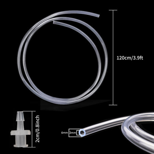 DEPEPE 2pcs 100ml Large Plastic Syringe with 2pcs 47in Handy Tubing and Luer Connections for Labs, Measuring