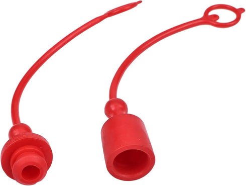 Hydraulic Coupler Kit, 1/4'' ISO-B 5675 7241 AG Male Female Dust Cap and Plug Cover with Red Cap Retention