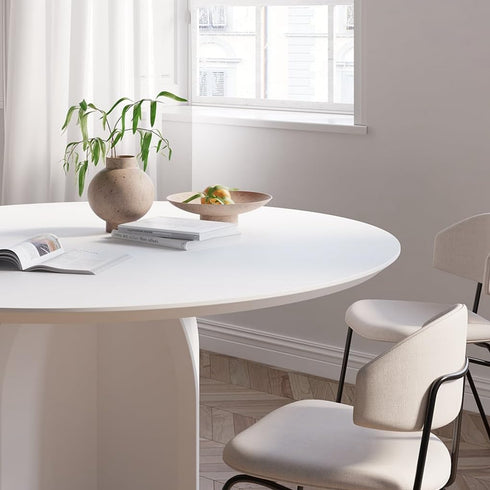Arthome White Contact Paper, 17"x120" Peel and Stick Matte Wallpaper for Countertop, Cabinet, and Furniture Renovation