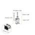 10pcs 15Gauge Stainless Steel Dispensing Needles, 1/4" All Metal Glue Needle Tube Blunt Tips Luer Lock for Thick Liquids, Ink, Glue, Lab Use