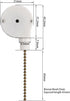 Topbuti 2 ZE-208s E89885 3 4 4 Pcs Ceiling Fan Switch Zing Ear Speed Wire Pull Chain Switch Fan Light Switches