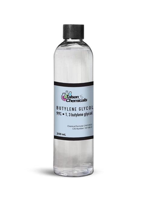 Butylene Glycol (250 mL / 8.45 Oz) by Talsen Chemicals, Emollient That Prevents Water Loss from Skin's Surface