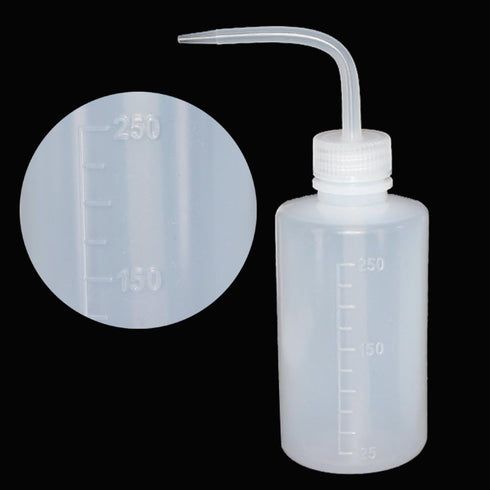250ml + 500ml Plastic Safety Wash Bottle, Narrow Mouth, 8 Pack (Each Size 4)