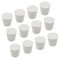 12 Pack Size 5# Solid Rubber Stoppers, Tapered Lab Seal Tube Stopper Plug, 29x22x28mm (White)
