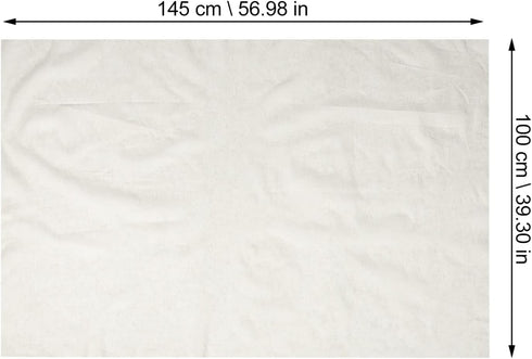Uonlytech Lamp Shade Linen Pre-cut Round Craft Material for DIY Lampshade, White Fabric for Replacement Lamp Shades