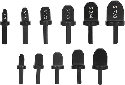 6PCs Swaging Tool Drill Bit Set for Copper Aluminum Pipes, HVAC Tools for Air Conditioner Maintenance