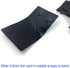 Metal Business Cards Anodized Aluminum Plaque Plate 86X54X0.8mm (Black, 10PCS)