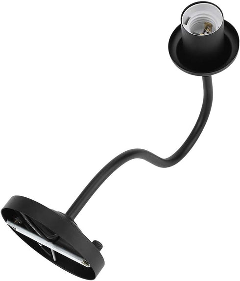 E27 90 250V Hilitand Sconce Iron Lamp Wall Sconce Light Sock Black to for Dining Room, Bedroom, Cafe, Bar, Garden