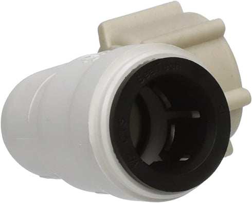 Watts AquaLock P-635 Quick Connect Female Swivel Elbow for Water Plumbing Lines, White, 1/2 Inch