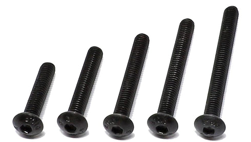 iexcell 100 Pcs M4 x 20/25/30/35/40 Alloy Steel Hex Socket Button Head Cap Screws Assortment Kit