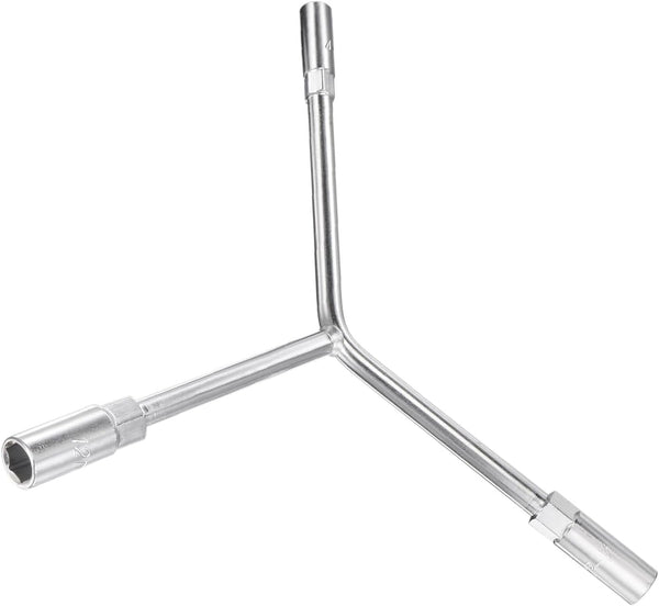 Y-Shaped 3 Way Socket Wrench, 8mm 10mm 12mm, 5.5-inch Length CR-V Hex Spanner Tool