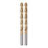HARFINGTON 2pcs Twist Drill Bits - 5.8mm Titanium Coated HSS-E M42 High Speed Steel for Stainless Steel