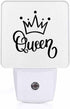 Jahiona LED Night Light Lamp with Smart Sensor Dusk to Dawn Sensor,Funny Queen