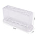 Plastic Clear Test Tube Rack 6 Holes Stand Lab Test Tube Stand Shelf School Supply Lab Equipment