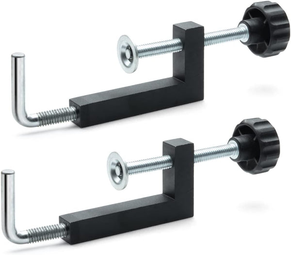 POWERTEC 71004V Universal Fence Clamp, 2 PK for Table Saws, Router Tables, Drill Press Tables