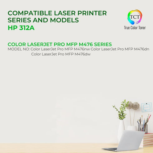 TCT Premium Compatible Toner Cartridge Replacement for HP 312A CF382A Yellow, 2,700 Pages