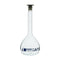 EISCO 1000ml Volumetric Flask - Class A, Borosilicate Glass with Blue Graduation, Polyethylene Stopper, Tolerance ±0.400