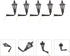 Set 5 Miniature European Wall Sconce for DIY - Decorative Lights