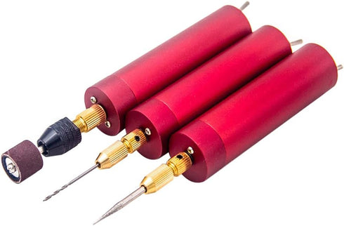 DIY Hand Electric Drill Mini Grinding Polishing Engraving Machine Tools Set, Cordless Rotary Tool (Red)