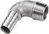 Beduan Stainless Steel Elbow 3/4" Hose Barb x 1/2" Male NPT Home Brew Pipe Fitting
