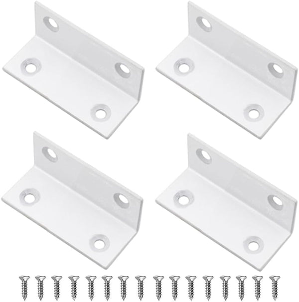 MINGFANITY L Brackets, 4PCS Corner Brace Angle Bracket, Superior Stainless Steel Bracket,2.4'' x