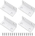 MINGFANITY L Brackets, 4PCS Corner Brace Angle Bracket, Superior Stainless Steel Bracket,2.4'' x