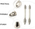 DOITOOL 6 Pcs Mini Vise Drill Model Tools, Hand Auger Miniatures, Double Ended Pin Vise Set