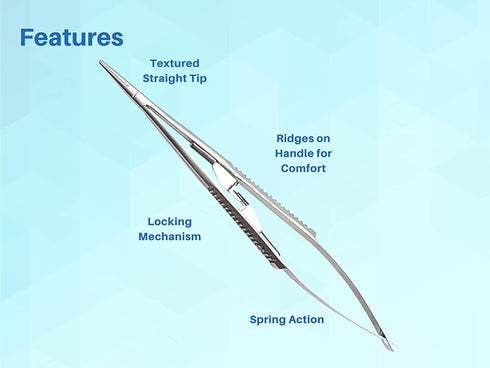 3 5.5 inches ARTMAN INSTRUMENTS pcs Castroviejo Needle Holder Straight with Lock | Dental Medical Ortho Surgical Needle