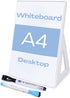 White Board Dry Erase Board 11.8 x 8.3 Inches - Small Stand-Up or Hangable Desktop Dry Erase Whiteboard with 2 Markers