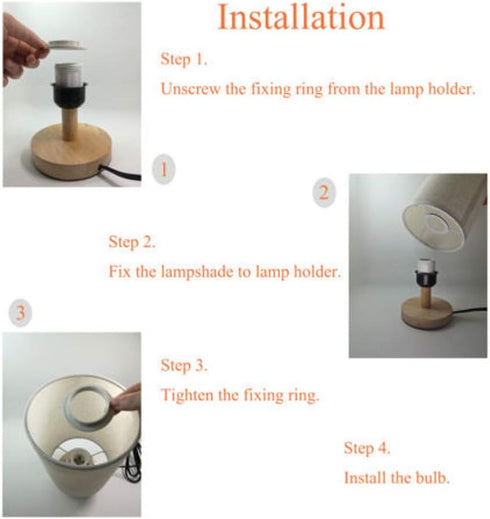 40W Desk Lamp Wooden Table Lamp Ambient Night Light Minimalist Lamps for Nightstand Modern Aesthetic Bedside Lamps