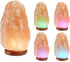 Salt Lamp Small Natural Himalayan lamp with Wooden Base, Color Changing LED Light for Bedroom, Desk, Office, Yoga