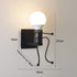 Mengjay E26 Modern Retro Creative Wall Lamp Nordic Modern Wall Lighting Fixtures LED Living Room Bedroom Bedside