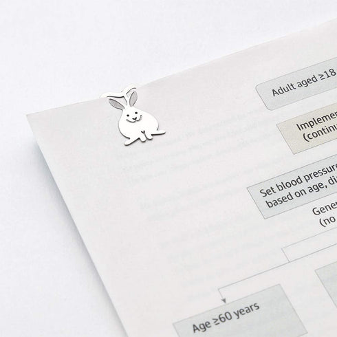 Midori 43358006 Etching Clips, Rabbit Pattern