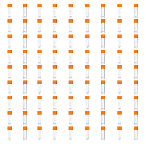 81PCS 2ml Cryo Tubes, Plastic Sample Vials with Screw Caps, Free from DNase, RNase, and Human DNA