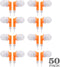CN-Outlet Wholesale Earbuds Bulk Headphones Individually Bagged 50 Pack for iPhone, Android,