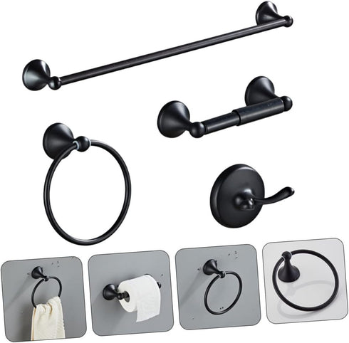 Set Stainless Steel Towel Rack Bathroom Accessory Toilet Holder Design