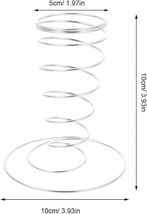 4pcs Beaupretty Stainless Steel Ice Cream Cone Holder Rack, Ice Cream Display Stand for Restaurant Party Buffet, Food