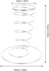 4pcs Beaupretty Stainless Steel Ice Cream Cone Holder Rack, Ice Cream Display Stand for Restaurant Party Buffet, Food