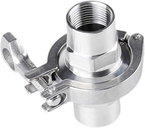 YYJEPOSY 304 DN50 clamp77.5) Stainless Steel Tri Clamp Cover Thread Ferrule Adapter Kit - for Beer, Dairy, Food