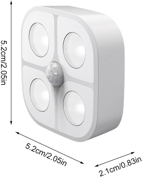 Generic 3 Closet Wireless Stair Lights Pieces Rechargeable Motion Sensor Night Lamp Under Cabinet Lighting Cord-Free
