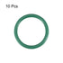 uxcell Fluorine Rubber O-Rings, FKM Seal Gasket for Machinery Plumbing, 34mm OD 27mm ID 3.5mm Width, Green, Pack of 10