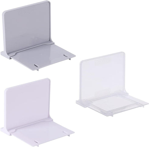 Muloo 4.33x4.21x3.74 Inches Bookends Support Desk Organizer Book Stopper Non-Skid for Book Shelves Office Home Library