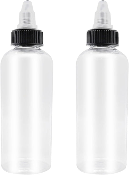 2 Pcs 16oz Plastic Dispensing Bottles with Twist Top Cap