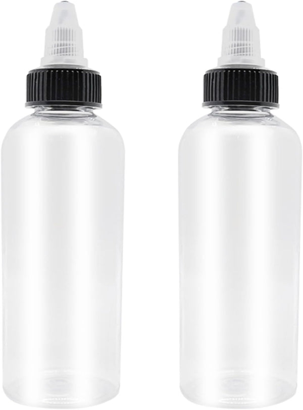 2 Pcs 16oz Plastic Dispensing Bottles with Twist Top Cap