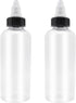 2 Pcs 16oz Plastic Dispensing Bottles with Twist Top Cap