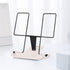 MSDADA Metal Book Stand for Desk: Adjustable Cookbook Holder, Portable Documents Holder, Sturdy Typing Stand