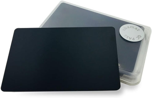 Metal Business Cards Tablet Thick 86X54mm, Pack of 10PCS (Stainless Steel 0.5mm thickness, Original Finishing Black)