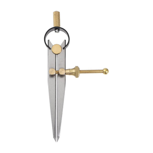 Spring Joint Caliper 4 inch / 100mm Spring Divider Caliper with Brass Fulcrum for Metalworking Geometry Drawing