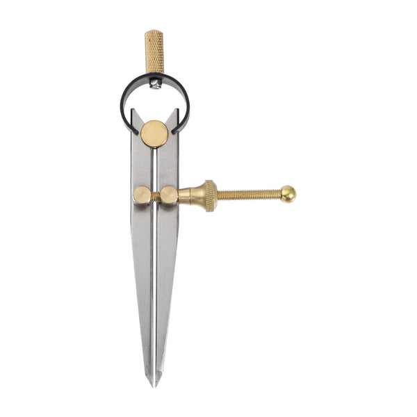 Spring Joint Caliper 4 inch / 100mm Spring Divider Caliper with Brass Fulcrum for Metalworking Geometry Drawing